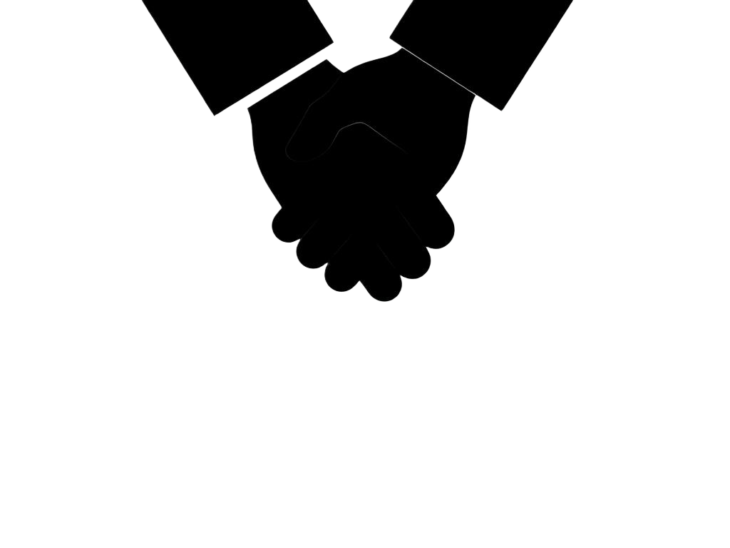 Two business partners shaking hands